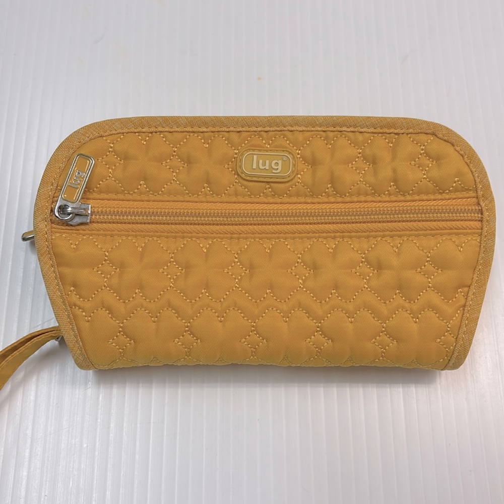 Lug Live Life In Yellow Color Flipper Jewelry Clutch Travel Purse